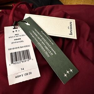 Hermoza Swimsuit brand new tags still on color: Zinfandel size 14